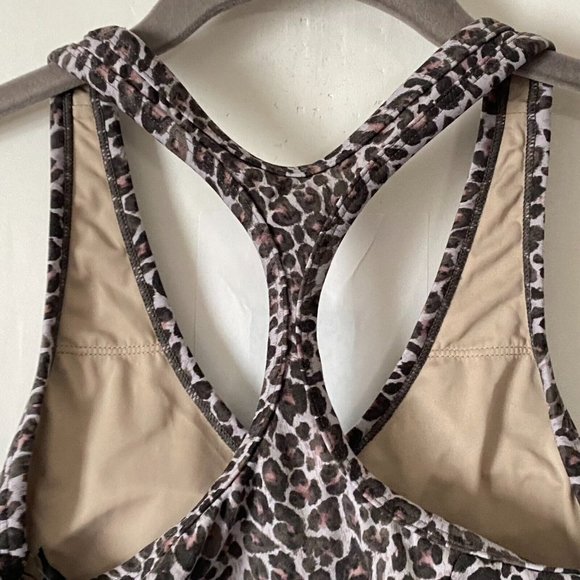 Varley Womens Let's Move Park Sports Bra Size XS Leopard Print NWT $68 - Picture 10 of 11